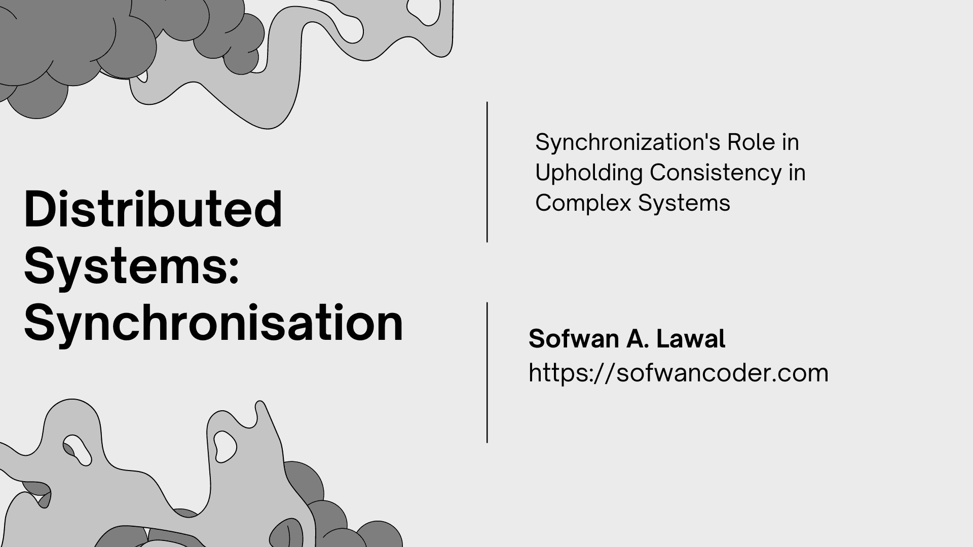 Distributed Systems: Synchronisation in Complex Systems